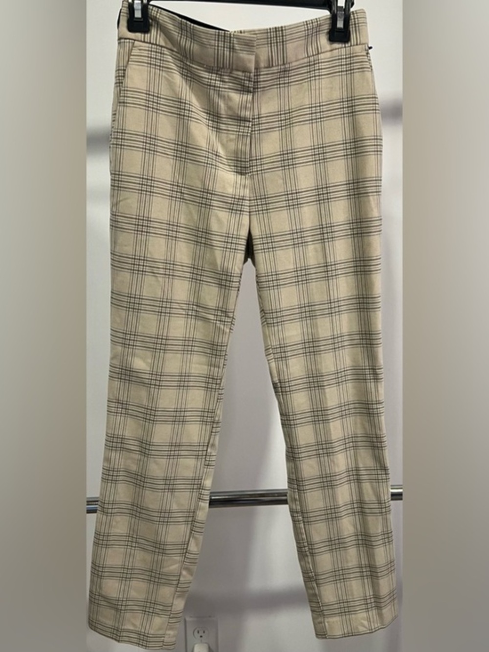 Zara Women Pants High Rise Ankle Plaid Size M